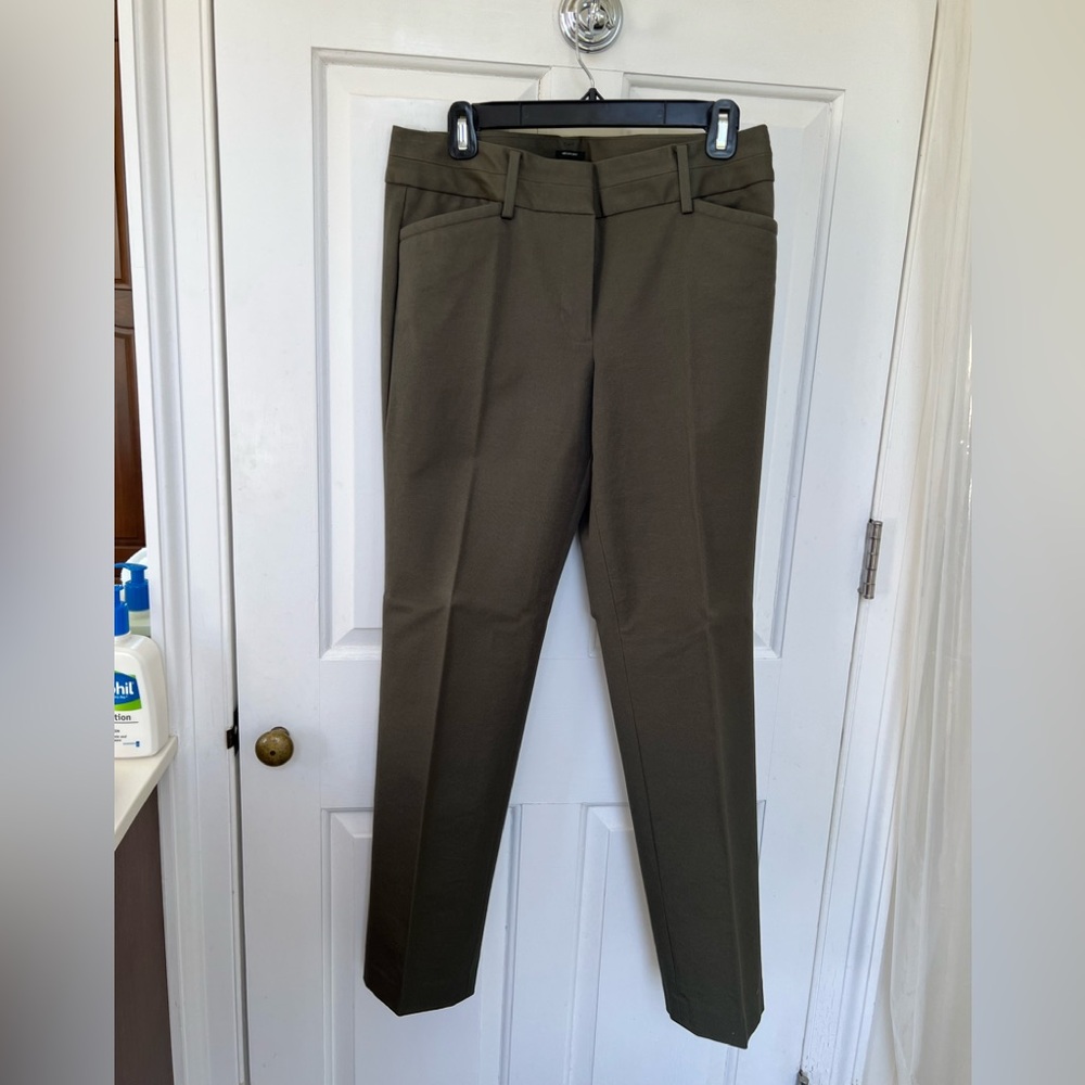 Talbots Newport NWOT olive green pants Trousers size 6 cotton blend with stretch